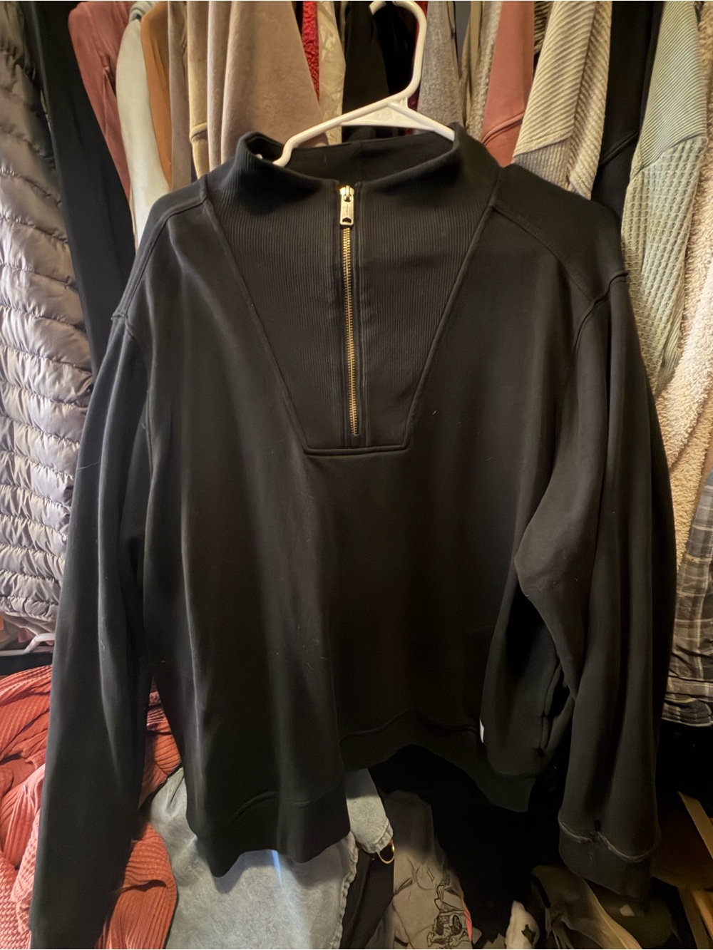 Carhartt Black Half-Zip Pullover Sweater
